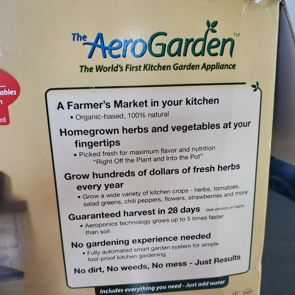 ORGANIC AEROGARDEN STARTER KITS & SYSTEM! - Picture 3 of 16